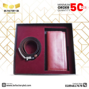 Corporate Premium Leather Gift Set – 2 in 1