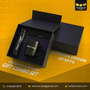 Corporate Premium Gift Set – LED Flask Combo (4 in 1)