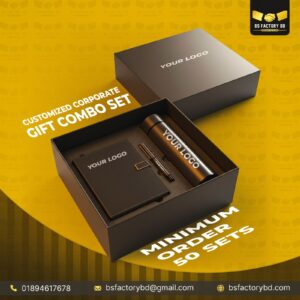Corporate Premium Gift Set – LED Flask Combo (4 in 1)