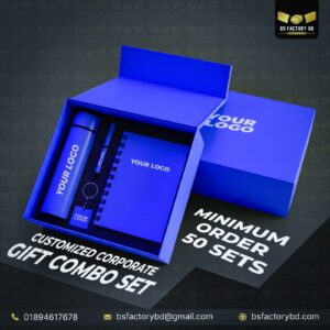 Corporate Premium Gift Set – LED Flask Combo (4 in 1)